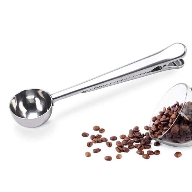 Amazon varmesælgende kaffeske med kaffeposeklemme rustfrit stål kaffeske klip